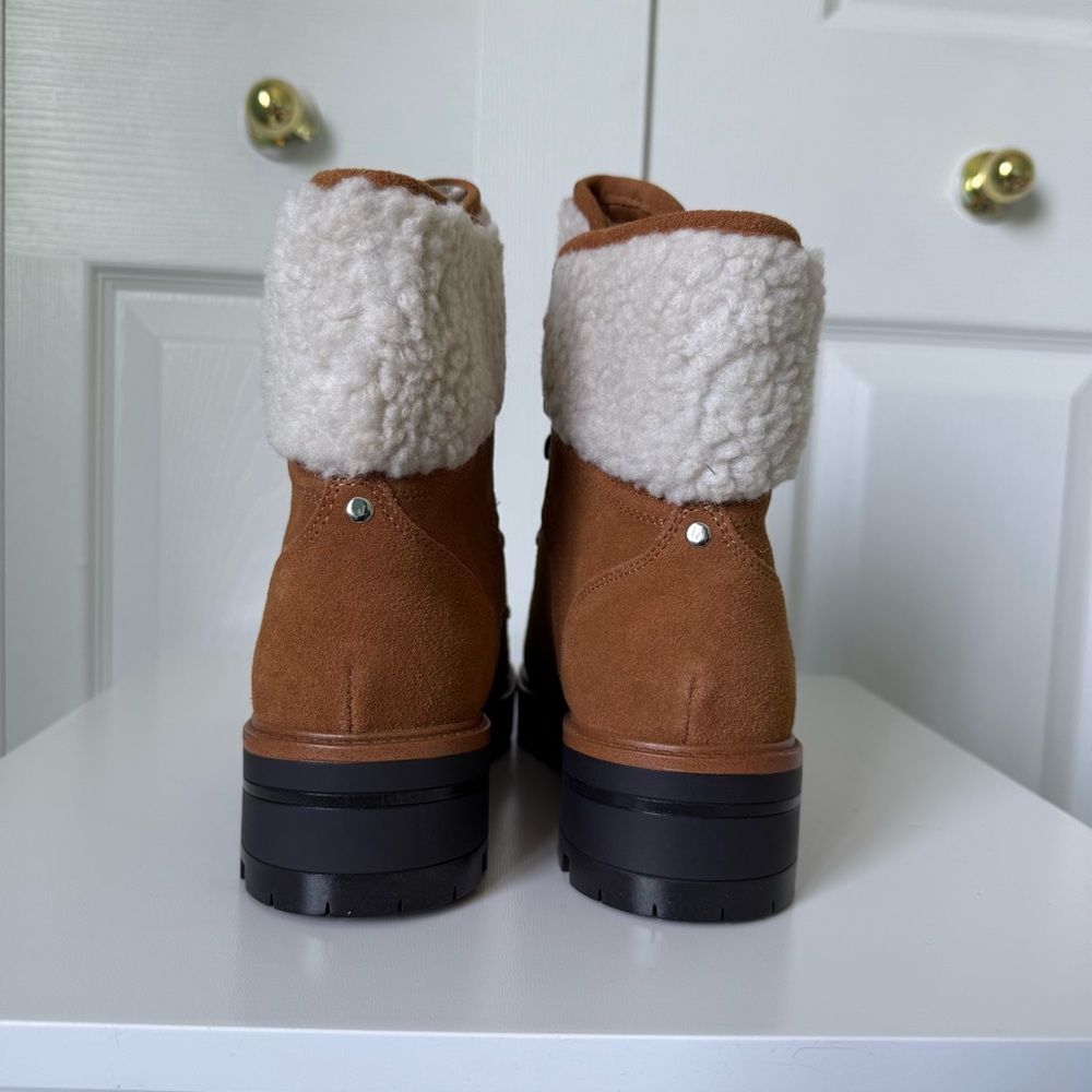 MARC FISHER | NIB Tan Winter Hiking Boots Sz 7.5 - Picture 4 of 6